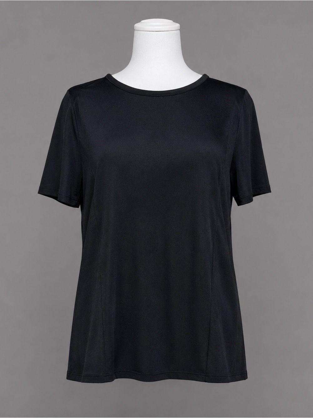 TY-LR Large Black Soft Cupro T shirt